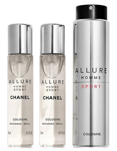 Chanel Allure Uomo Sport Cologne - EdC 20 Ml (refillable Bottle) + 2 X 20 Ml Refill