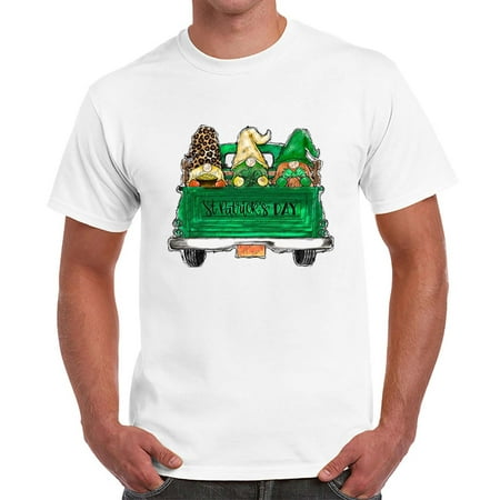 Penkiiy Men S Unisex Everyday T-Shirt St. Patrick S Day 3D Print Graphic Print Short Sleeve Casual Top Unisex Classic Crewneck Cotton Tee L White 2023