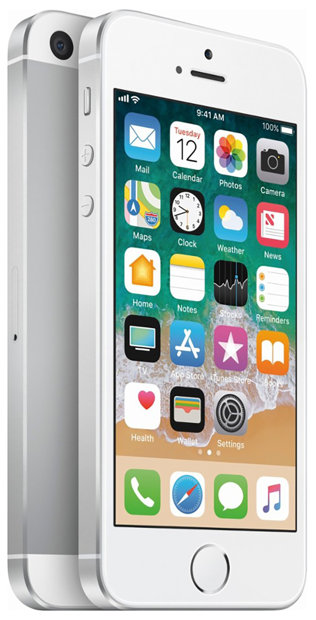 Apple iPhone SE - 4G Smartphone 16 GB - LCD Display - 4  - 1136 X 640 Pixels - Rear Camera 12 MP - Front Camera 1.2 MP Used - Silver