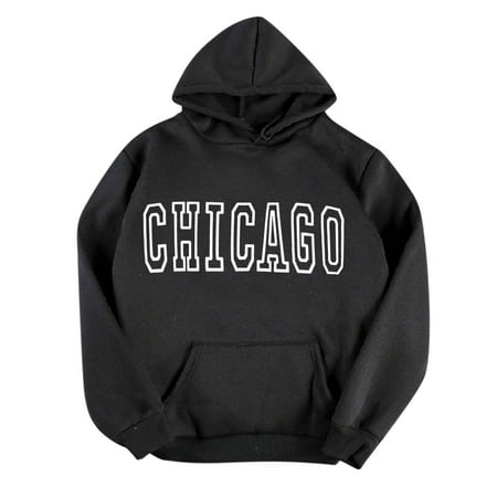 GWAABD Womens Crop Tops Women S Hooded Sweatshirt Casual Print Long-Sleeved O-Neck Pocket Pullover Tops