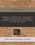 Oedipus a Tragedy as It Is Acted at His Royal Highness the Duke's Theatre / the Authors Mr. Dryden and Mr. Lee. (1679) Paperback | Indigo | Indigo Cha