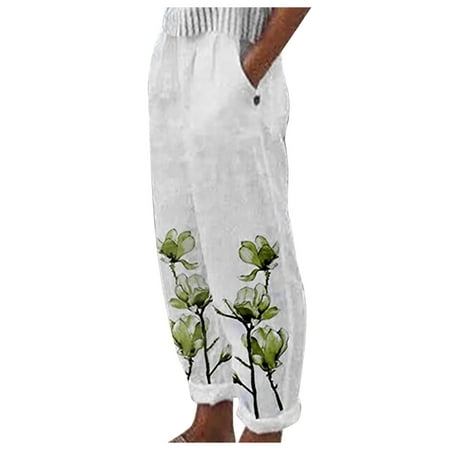 QUYUON Plus Size Work Pants Summer Straight Pocket Casual Pants Stretchy Pants for Women Long Pant Leg Length Jegging Pant Style N-3460 Green 4XL