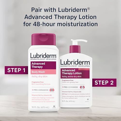 Lubriderm Advanced Therapy Body Wash - 16 Fl Oz: Moisturizing, Contains Ceramides, for Normal & Sensitive Skin, Plastic Bottle thumbnail