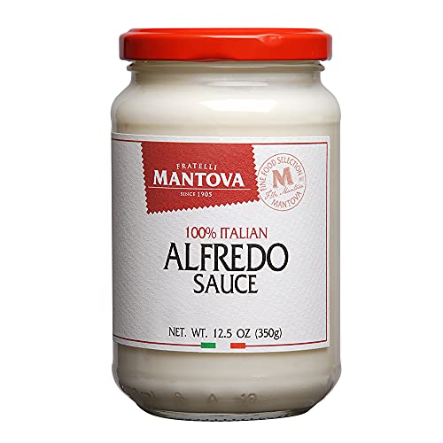 Roasted Garlic Alfredo Sauce, Premium Italian Quality Made with Italian Cheese (Pack of 2)