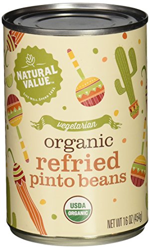 Natural Value Organic Refried Pinto Beans / 16-oz. Cans / 12-ct. Case - All
