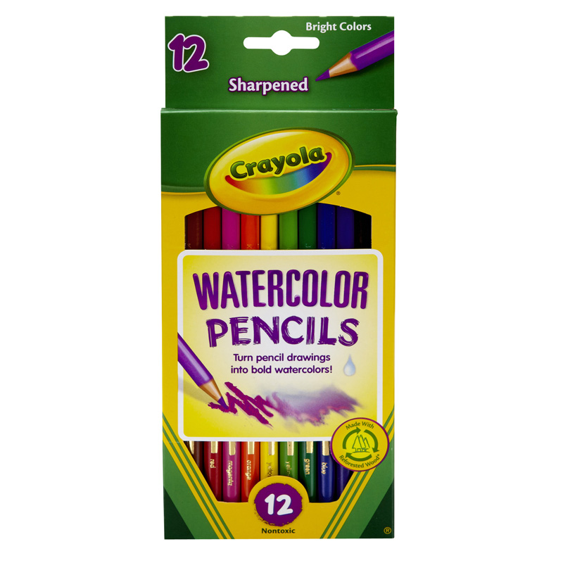 Crayola Watercolor Colored Pencils  12 Colors per Box  Set of 6 Boxes