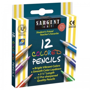 6 Packs: 24 Packs 12 Ct. (1, 728 Total) Sargent Art Half-Size Colored Pencils | Michaels