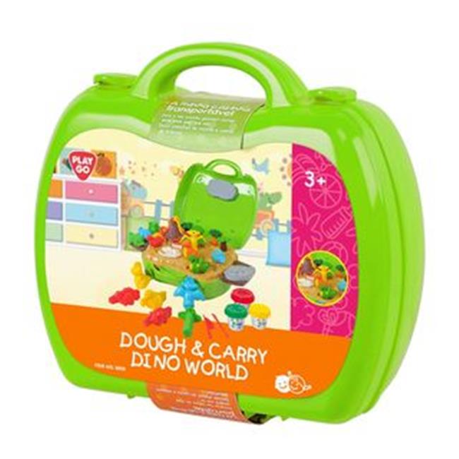 Playgo 8835 3 X 1 Oz Dough & Carry, Dino World