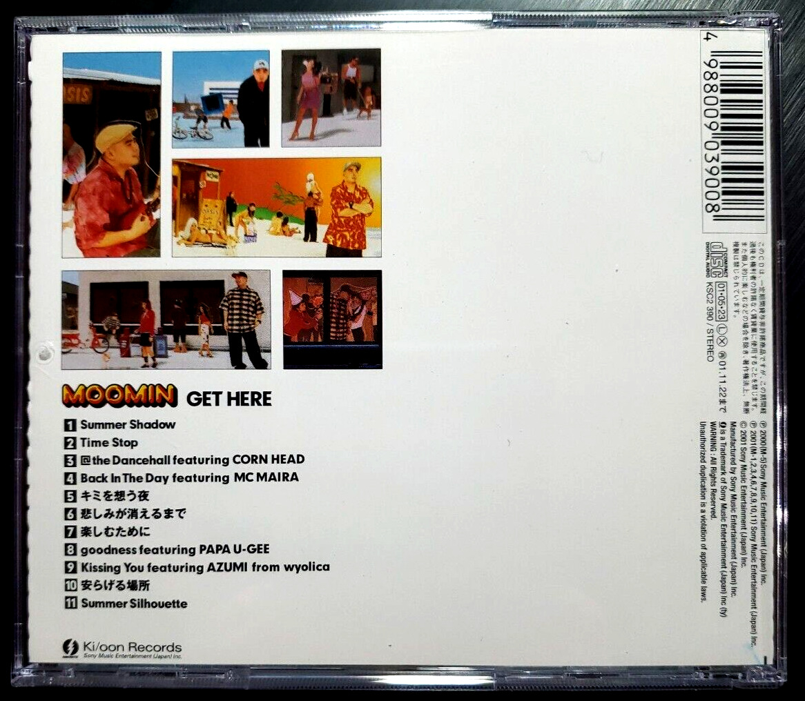 Moomin Get Here CD Japanese Import Reggae Ki/oon Records 2001 Sony Nm+ thumbnail