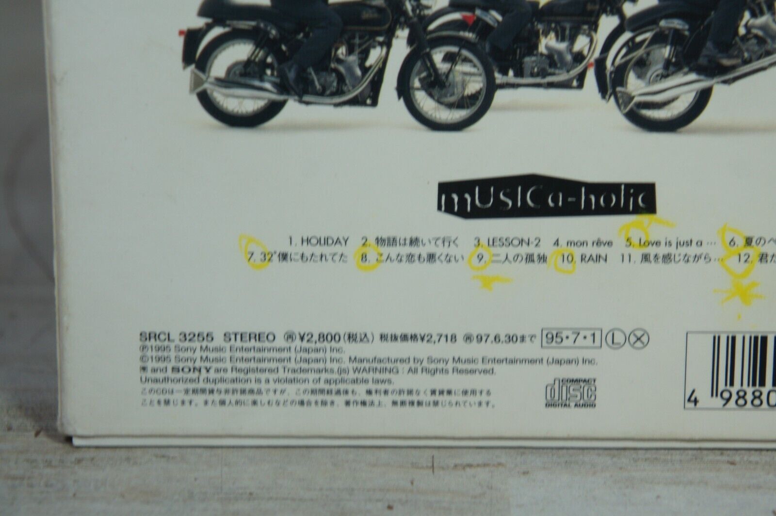 To Be Continued - MUSICa-holic - Music CD 1995 Sony - Japan Import - US Seller thumbnail