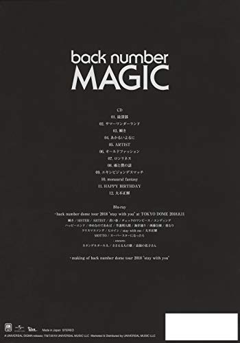 Back Number (CD/Blu-Ray) thumbnail