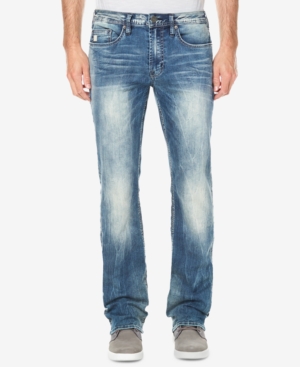 Buffalo Jeans Men's Relaxed Straight Driven Jeans, Sandblasted Light Blue - Size: 33