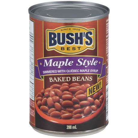 Bush Beans Maple Baked 12X398ML