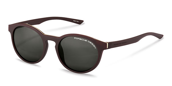 Porsche Design P8654D P/8654/D Dark Red Polarized Sunglasses 51mm