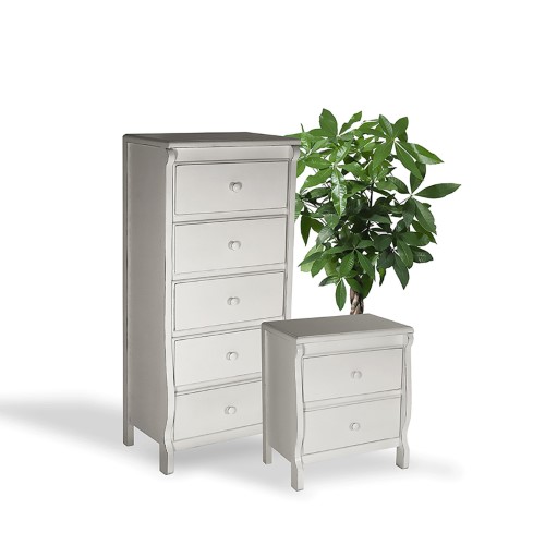 HALLI Sleep+Store Antique 2 Piece Bedroom Set Antique White - 3443