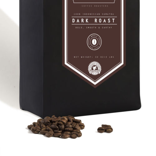 Dark Roast Arabica Coffee Beans - Indonesian Sumatra - Small Batch, Certified Organic - 32 Oz - 2 Lb - Handcrafted Micro Roast By Stack Street