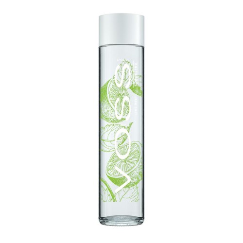 Voss Lime Mint Sparkling Water 12 Oz Glass Bottles - Pack of 12 (Pack of 4)