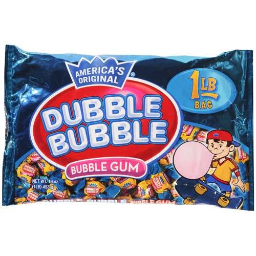 Dubble Bubble Gum, 1 Pound Bag