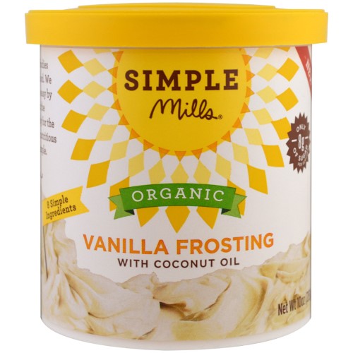 Simple Mills, Organic, Vanilla Frosting with Coconut Oil, 10 Oz (pack of 4)