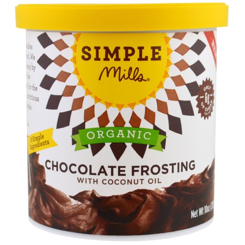 Simple Mills, Organic, Chocolate Frosting with Coconut Oil, 10 Oz (pack of 6)