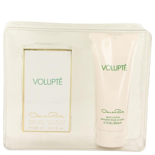 VOLUPTE by Oscar De La Renta Gift Set - 3.4 Oz Eau De Toilette Spray + 6.7 Oz Body Lotion