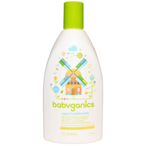 BabyGanics, Vapor Bubble Bath, 12 Fl Oz(pack of 6)