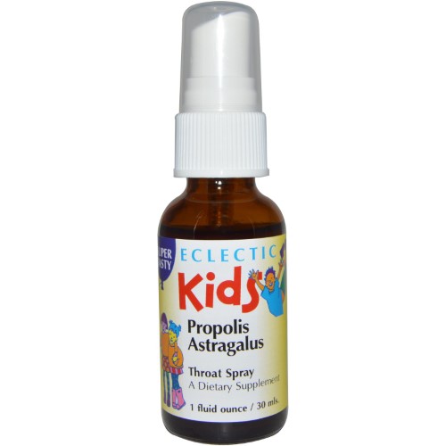 Eclectic Institute, Kids, Propolis Astragalus, Throat Spray, 1 Fl Oz(pack of 6)