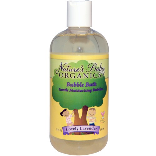 Nature's Baby Organics, Bubble Bath, Gentle Moisturizing Bubbles, Lovely Lavender, 12 Fl Oz (pack of 6)