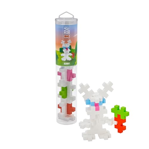 Plus-Plus BIG Rabbit - Pack of 15 - Building Blocks - Building Blocks, Construction, Development Toy for Children, STEM, STEAM, Produced in Denmark