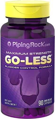 Piping Rock Maximum Strength GO-Less Bladder Control Formula 90 Quick Release Capsules Dietary Supplement