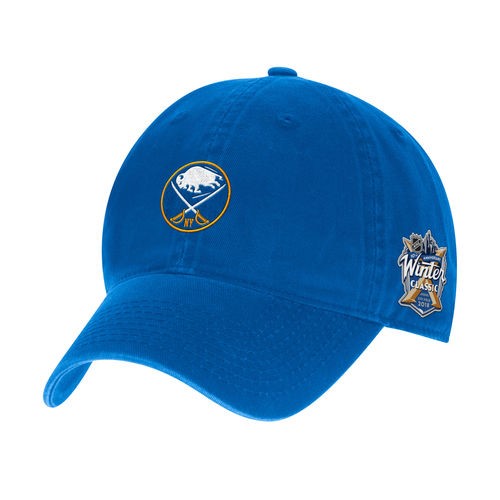Men's Adidas Blue Buffalo Sabres 2018 Winter Classic Slouch Adjustable Hat - OSFA