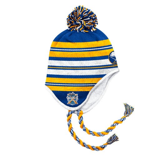 Men's Adidas Blue Buffalo Sabres 2018 Winter Classic Tassel Knit Hat