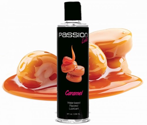 Passion Licks Caramel Water Based Flavored Lubricant - 8 Oz