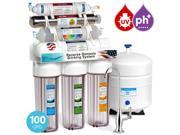 11-Stage Reverse Osmosis Water Filtration System UV Ultraviolet Alkaline Clear