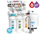 11-Stage Reverse Osmosis Water Filtration System UV Ultraviolet Alkaline + Gauge
