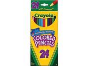 Crayola Colored Pencils, Assorted Colors 24 Ea ( Pack of 12)