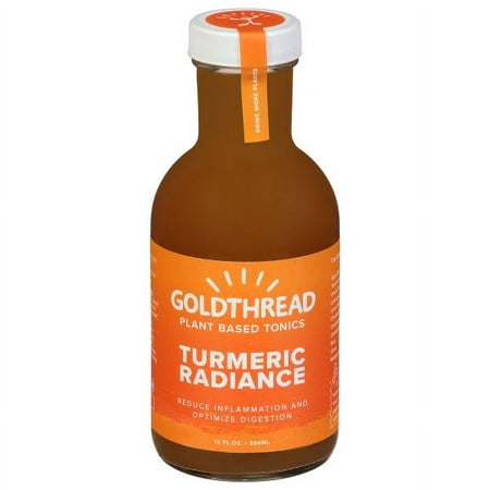 Goldthread - Plant Based Tonic Turmeric Radiance - 12 Fl. Oz. Pack of 6