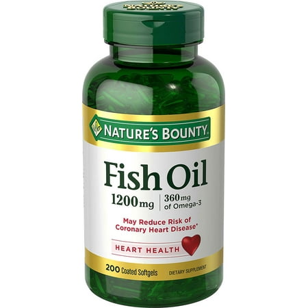 Nature S Bounty Fish Oil Odorless -- 1200 Mg - 200 Coated Softgels