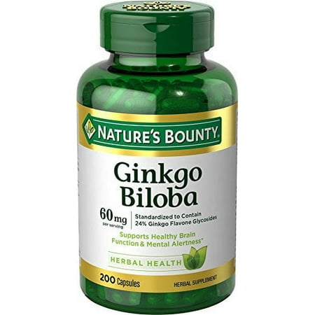 Nature S Bounty Ginkgo Biloba 60 Mg  200 Capsules (17243)