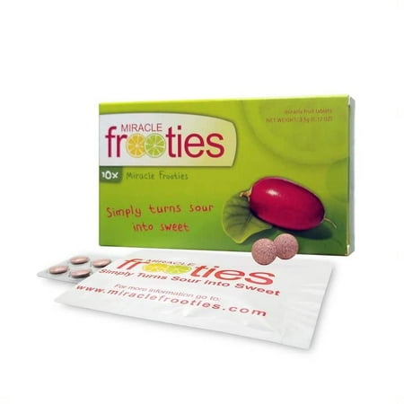 Miracle Berry Fruit Tablets by Miracle Frooties  Sour to Sweet Flavor Change  Taste Shift Magic Miraculin  Sugar Free Cut Sugar Intake 100% Natural Gr