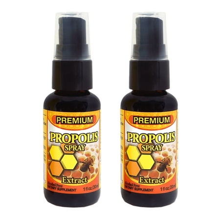HNHusa Premium Propolis Spray Throat Sore Relief 2 Pack 60 Ml Antioxidant Immune System Support Soothing Natural Bee Honey