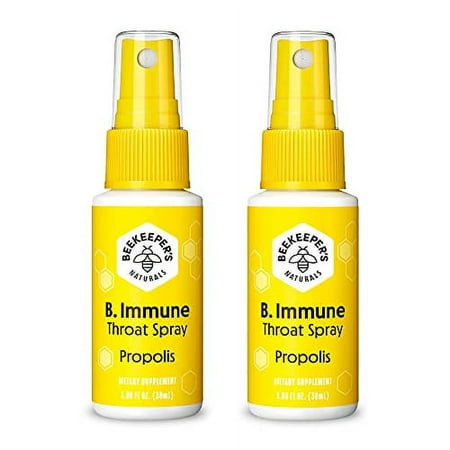 BEEKEEPER S NATURALS Propolis Throat Spray - 95% Bee Propolis Extract - Natural Immune Support & Sore Throat Relief - Antioxidants  Keto  Paleo  Glute