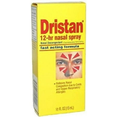 Dristan 12-Hr Decongestant Nasal Spray 0.5 Fl Oz (Pack of 6)