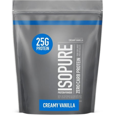 Creamy Vanilla Whey Isolate Protein Powder with Vitamin C & Zinc for Immune Support  25g Protein  Zero Carb & Keto Friendly  15 Servings  1 Pound (Pac