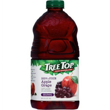 Tree Top 100% Apple Grape Juice 64 Fl Oz (Pack of 18)