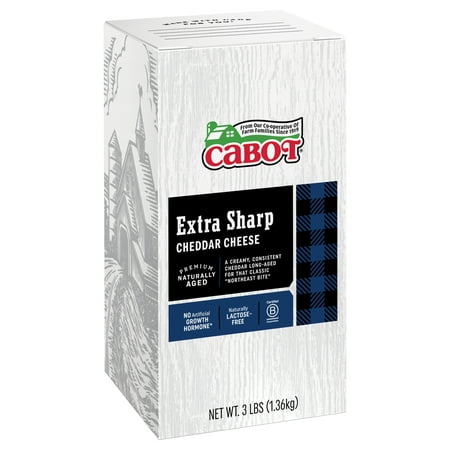(12 Pack) Cabot Extra Sharp White Cheddar Cheese Bar  6 Oz