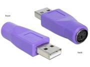 Delock 65461 Adapter USB-a Plug to PS/2 Socket Converter for Perip