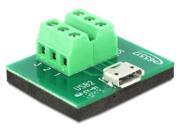 Delock Adapter Micro USB Buchse > Terminalblock 6 Pin (65517)