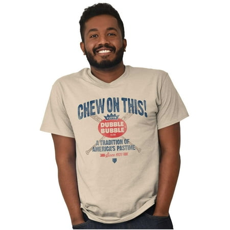 Dubble Bubble Gum Chew on This Baseball Men S Graphic T Shirt Tees Brisco Brands 4X
