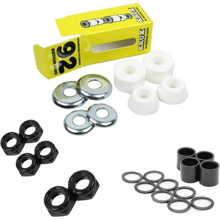 Krux Skateboard Bushings Worlds Best Cushions with Dime Bag Axle  Kingpin Nuts and Speed Kit - Rebuild/Refresh Pack That Fits Almost All Skateboard Tr